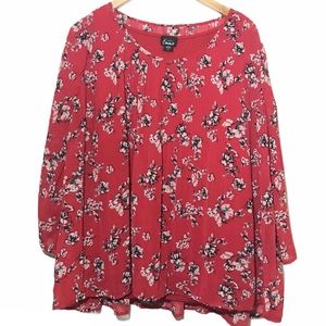 SIMPLY EMMA RED BLOUSE